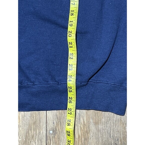 michigan wolverines crewneck sweatshirt Men L Blue Knit NCAA Pullover @J2 Hanes - Picture 5 of 7